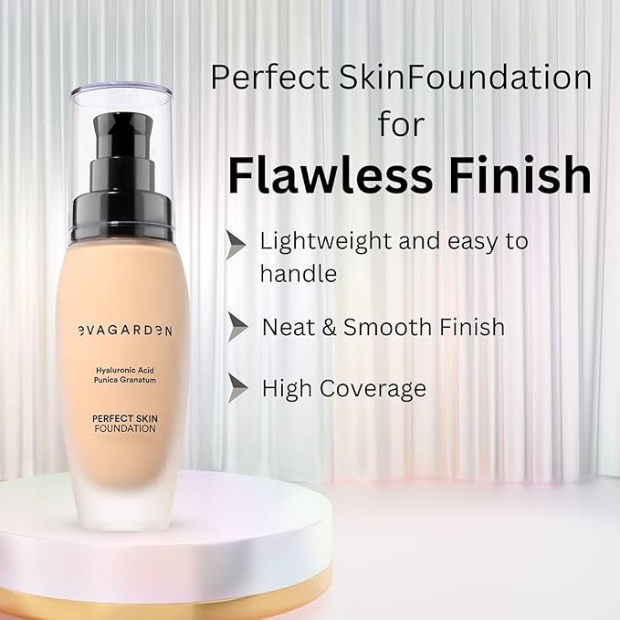 Perfect Skin Foundation - Soft Texture Ensures Excellent Coverage and Natural Finish - Visibly Reduces Signs of Aging - Smooth and Moisturizes Your Epidermis - 232 Ivory Cream - 1.01 oz-Velvo Beauty