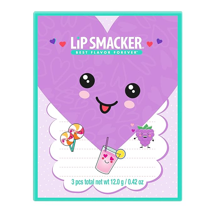 Lip Smacker Valentine's Day Collection Story Book Purple Cover (Pack of 2)-Velvo Beauty