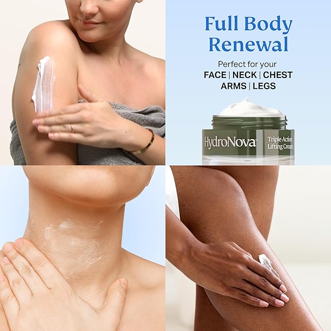 HYDRONOVA Anti-Aging Moisturizer Face Cream and Tighten and Lift Neck Cream - Facial Moisturizer for Women - Skin-Firming Wrinkle Formula with Retinol - PM Moisturizer for Face, Neck and Décolleté-Velvo Beauty