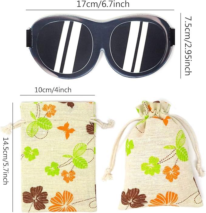 Honbay 3D Funny Eyeshade Soft Sleep Eye Mask with Adjustable Head Strap for Travel, Game, Party, Rest, Sleeping(Sunglasses)-Velvo Beauty