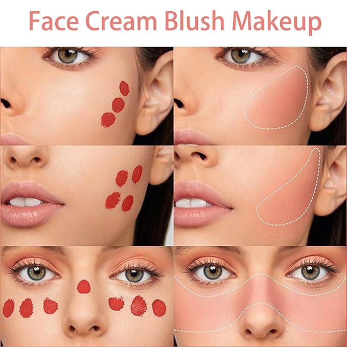 Blush Beauty Wand,Matte Face Blush Contour Wand with Cushion Applicator,Smooth Creamy Dewy Liquid Blush Wand,Blendable Blush Rouge Stick for Cheek,Cruelty-free,102 Serenade,Coral-Velvo Beauty