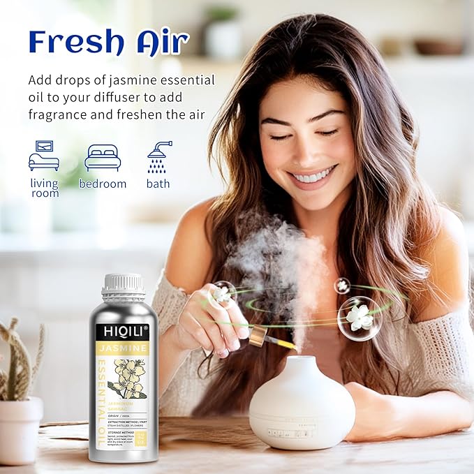 HIQILI 32 Fl Oz Jasmine Essential Oil - 1000ML-Velvo Beauty