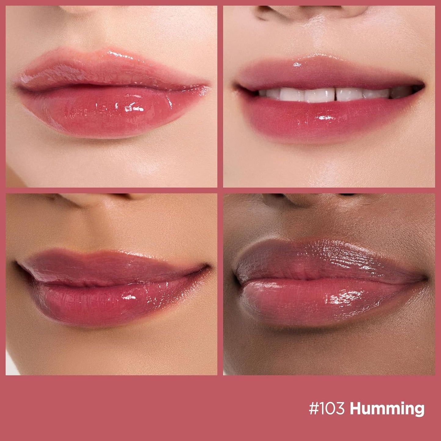 Laka Fruity Glam Lip Tint Mini, Glowing Lip Stain with Wide Color Spectrum, Hydrating & Lightweight Texture, Long-Lasting Bold Stain, Non-Sticky, Vegan, K-Beauty (#103 Humming)-Velvo Beauty