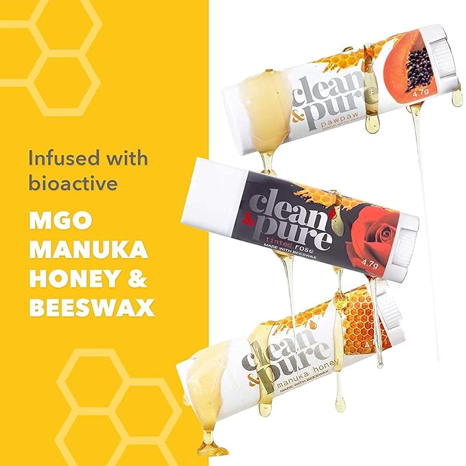 Lip Balm 3-Pack (Coconut) | Lip Care Set With 100% All Natural Beeswax and Vitamin E Oil | Flavored Lip Balm for Dry, Chapped Lips | Made in Australia-Velvo Beauty