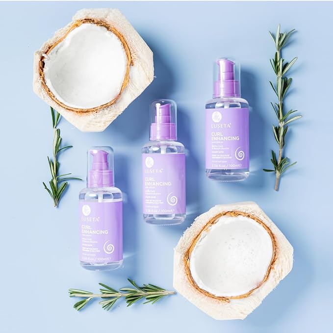 Luseta Curl Enhancing Hair Oil Define Curl & Restore Bounce Anti-frizzing and Smoothing for Curly Hair Type 3.38oz-Velvo Beauty