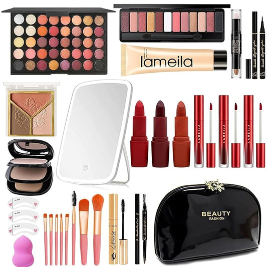 M Professional Makeup Kit, 31 Pcs All-in-one Makeup Kit,Makeup Kit for Women Full Kit,Makeup Gift Set for Women girls(HZJ-001)-Velvo Beauty
