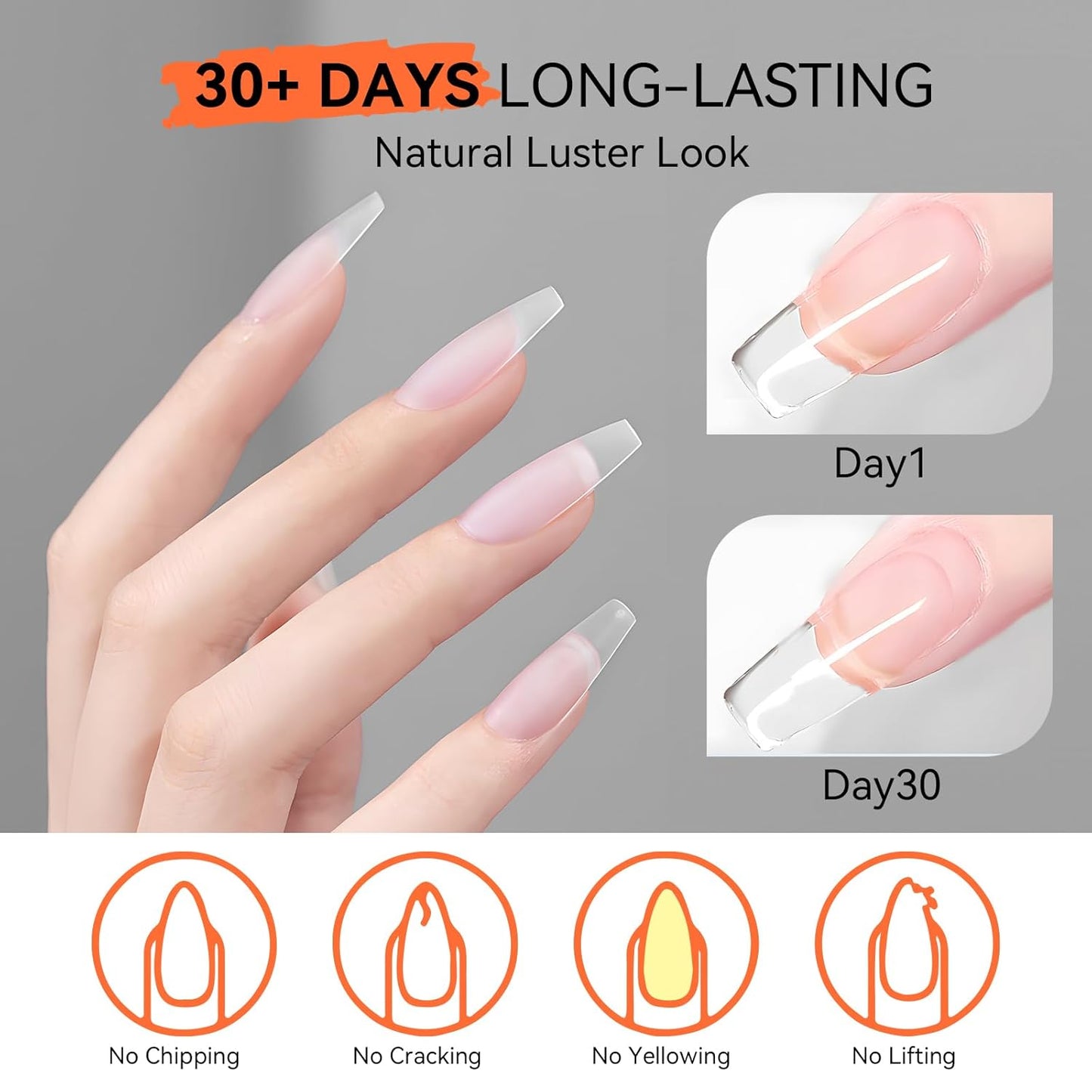 Makartt Clear Gel Builder: Nail Extension, Strong, Self-Levelling, Long Lasting for Strengthener Sculpture Broken Nails Repair Protection, UV LED Lamp Cure Required, Home Salon DIY Manicure 1.06 oz-Velvo Beauty