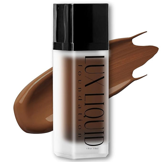 Organic Aloe-Based LUX Liquid Foundation, Natural Vegan Gluten-Free Made in USA, Kona-Velvo Beauty