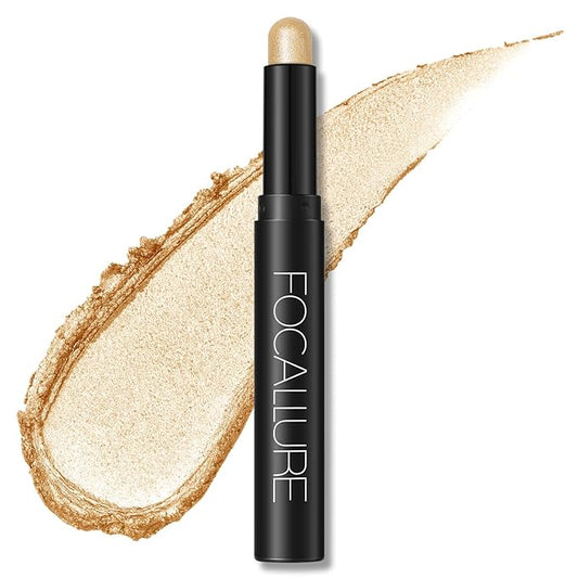 FOCALLURE Shimmer and Matte Cream Eyeshadow Stick,Smooth Brilliant Eye Brightener Pencil,High Pigment Eye Highlighter Pen for Women,Long Lasting Waterproof Eye Shadow and Liners Makeup (Tyndall)-Velvo Beauty