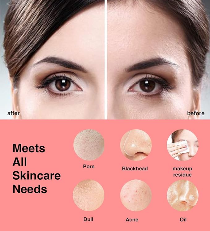 NågraCoola CLIE Facial Cleansing Brush, Waterproof and Rechargeable Electric Face Scrubber for Men & Women, Exfoliating, Massaging, and Cleansing - Pink-Velvo Beauty