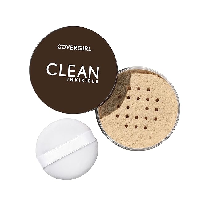 COVERGIRL+OLAY Simply Ageless 3-in-1 Liquid Foundation, Classic Ivory & Clean Invisible Loose Powder - Loose Powder, Setting Powder, Vegan Formula - Translucent Fair, 20g (0.7 oz)-Velvo Beauty