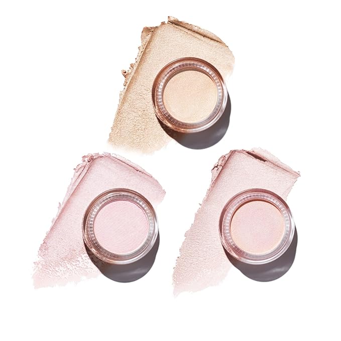 Oulac Cream Eyeshadow also for Highlighter Large Capacity Highly Pigmented Eye Shadow Waterproof &Long Lasting with Moisturizing Formula, Shimmer Glitter Eye Makeup Set 2-Velvo Beauty