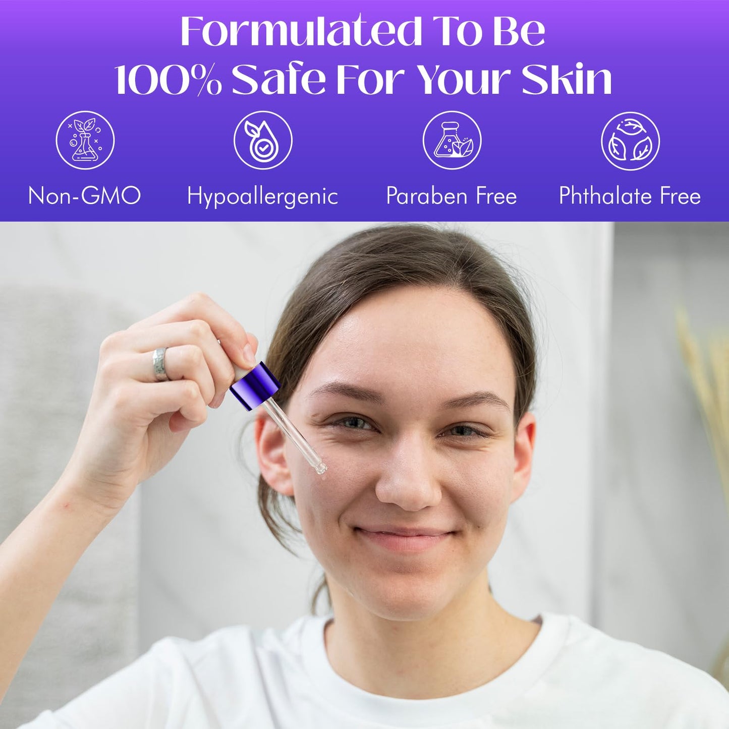 Collagen & Peptides Serum For Face - Dermatologist Tested, Anti-Aging, Hydrating & Repairing Treatment for Fine Lines & Wrinkles - Clean Beauty, Cruelty-Free Korean Skincare - 1.69oz-Velvo Beauty