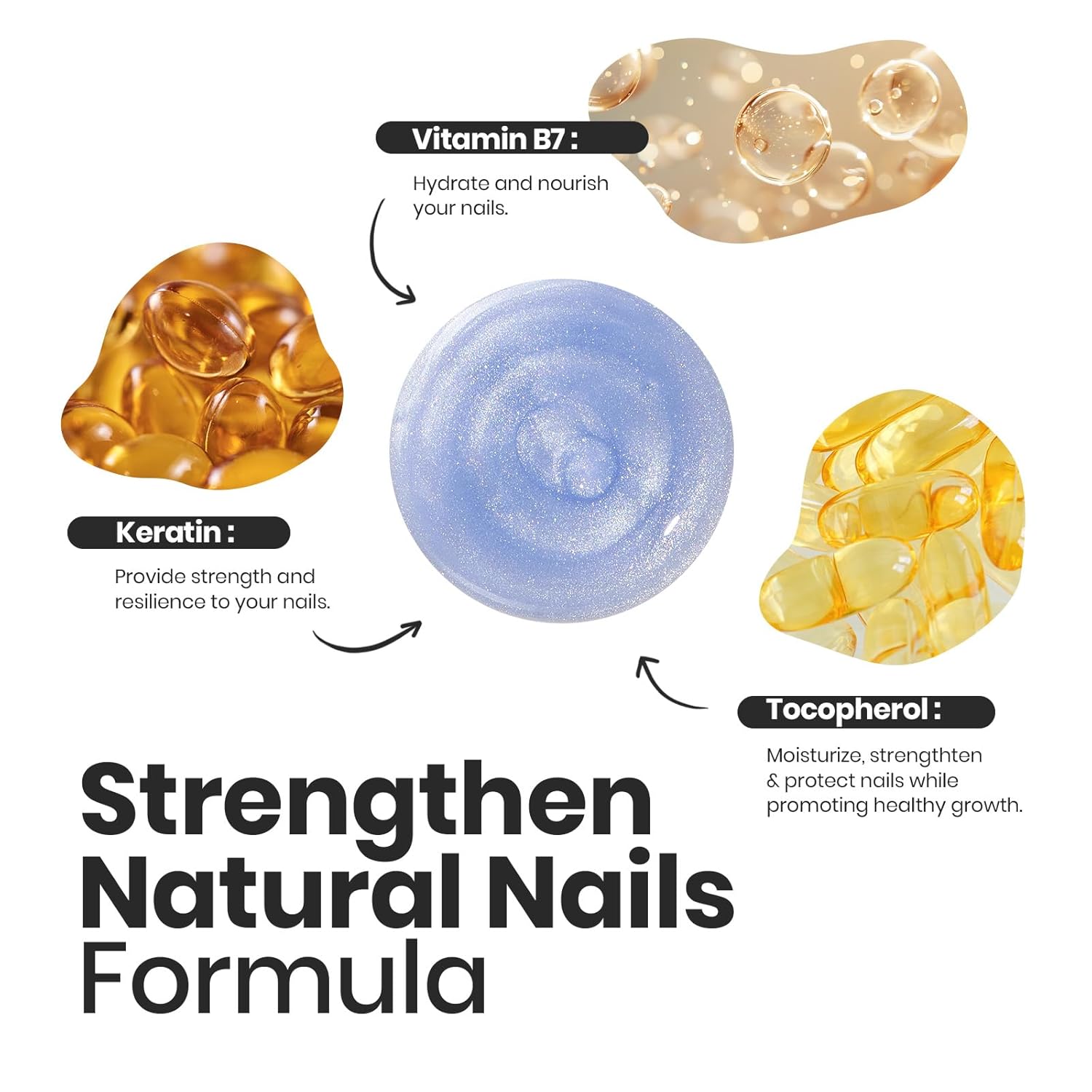 Beetles Pearl Nail Polish Set 6 Colors 15 ML Quick-drying Shimmer Glitter Pearl White Pink Blue Mermaid Nail Polish Kit, Spring Pastel Iridescent DIY Manicure Gift for Women-Velvo Beauty