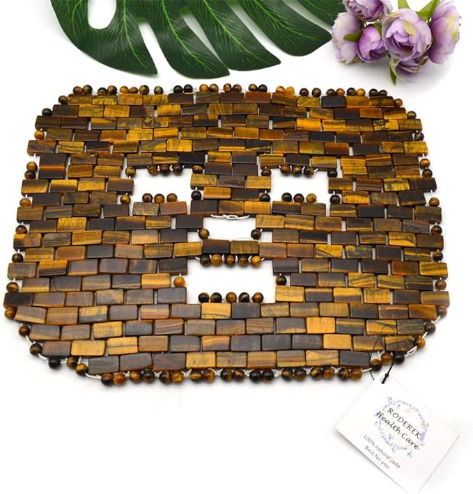 Jade Ice Sleeping Mask, Jade Mask for Relieving Face & Eye Puffiness Migraine, Anti Wrinkle Mask Therapy, Yoga Meditation Tools (Tiger's eye Jade)-Velvo Beauty