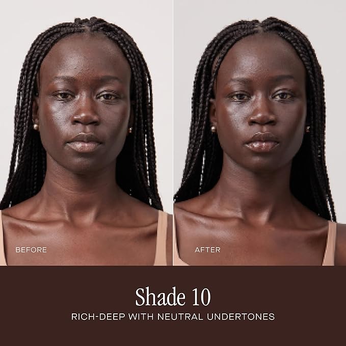 Summer Fridays Sheer Skin Tint - Skin Tint with Hyaluronic Acid - Helps Diminish Uneven Skin Tone - Sheer to Light Coverage - Shade 10 - Rich Deep with Neutral Undertones (1 Fl Oz)-Velvo Beauty