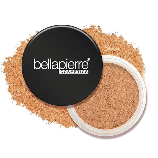 bellapierre Mineral Foundation SPF 15 - Loose Powder Foundation | Vegan & Cruelty Free Natural Makeup | Full Coverage Matte Finish | Hypoallergenic | Oil & Talc Free - 0.32 Oz - Café-Velvo Beauty