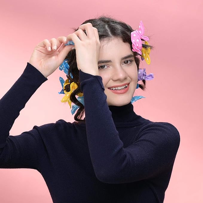 Aimin Hair Heatless Curlers, Soft Hair Curlers To Sleep In, Overnight Heatless Curls For Long Hair, No Heat Foam Curlers, Satin Sponge Rollers For Hair (40 pcs, light colour) …-Velvo Beauty