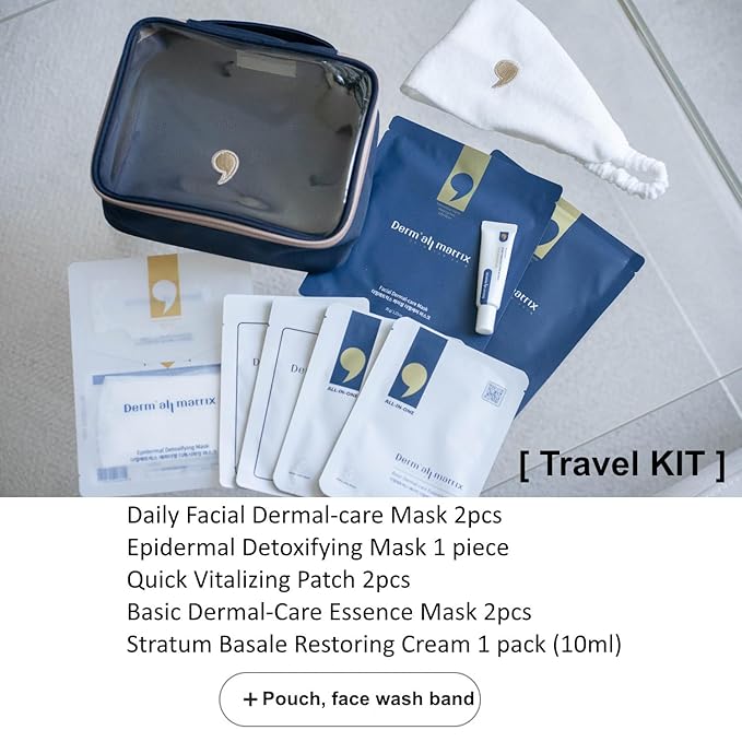 DERM·ALL MATRIX] Travel KIT. A travel kit containing all products so you can follow your skincare routine wherever you are. Skin Nourishing. Lifting and Hydrating.Moisturizing.-Velvo Beauty