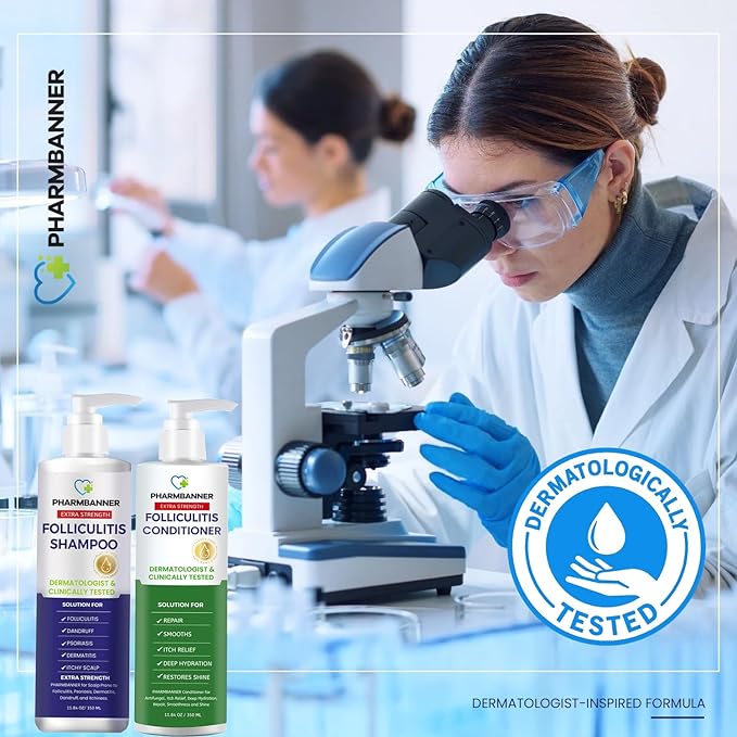 Anti-Fungal Shampoo and Conditioner Set – Tea Tree & Argan Oil for Folliculitis, Seborrheic Dermatitis, Scalp Psoriasis – Relieves Itchy, Flaky, Dry Scalp – Sulfate & Paraben Free-Velvo Beauty