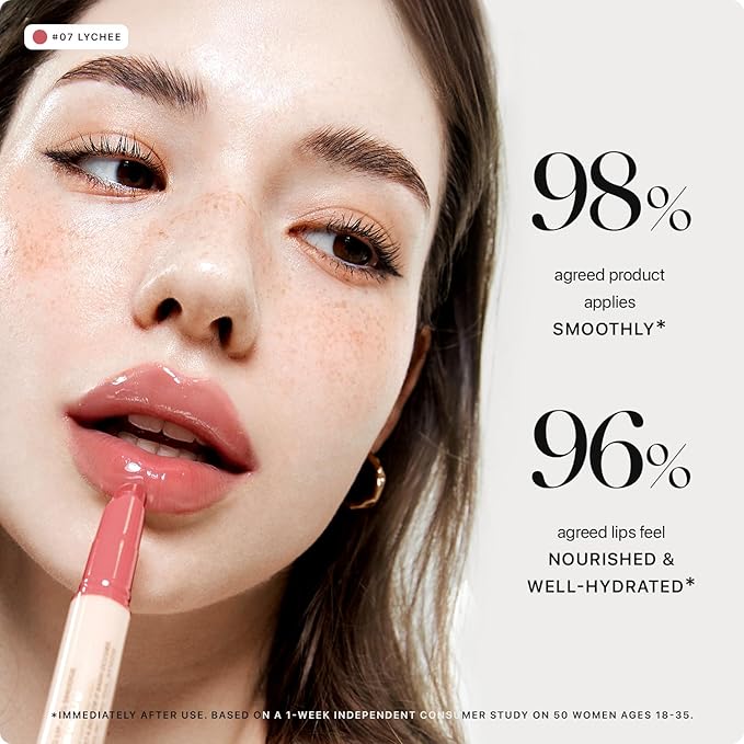 Nature Republic HONEY MELTING LIP (07 LYCHEE) SOFT LIP STICK, Hydrating Gloss, Moisturizing balms, Sheer tint, Shine & Glowy Finish, korean make up-Velvo Beauty