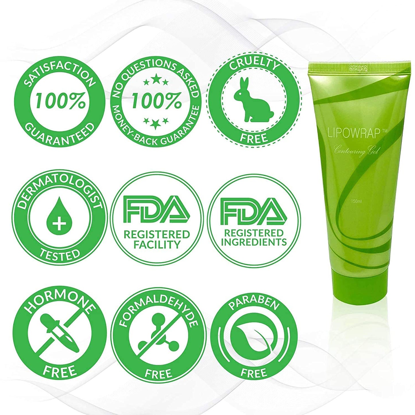 Ultimate Defining Body Gel Applicator Lipo Gel Cream it Works For Firming Toning Contouring - 150 Ml-Velvo Beauty