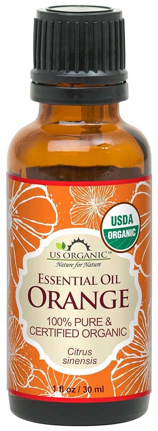 US Organic 100% Pure Sweet Orange Essential Oil - USDA Certified Organic (30 ml / 1 fl oz, Sweet Orange)-Velvo Beauty