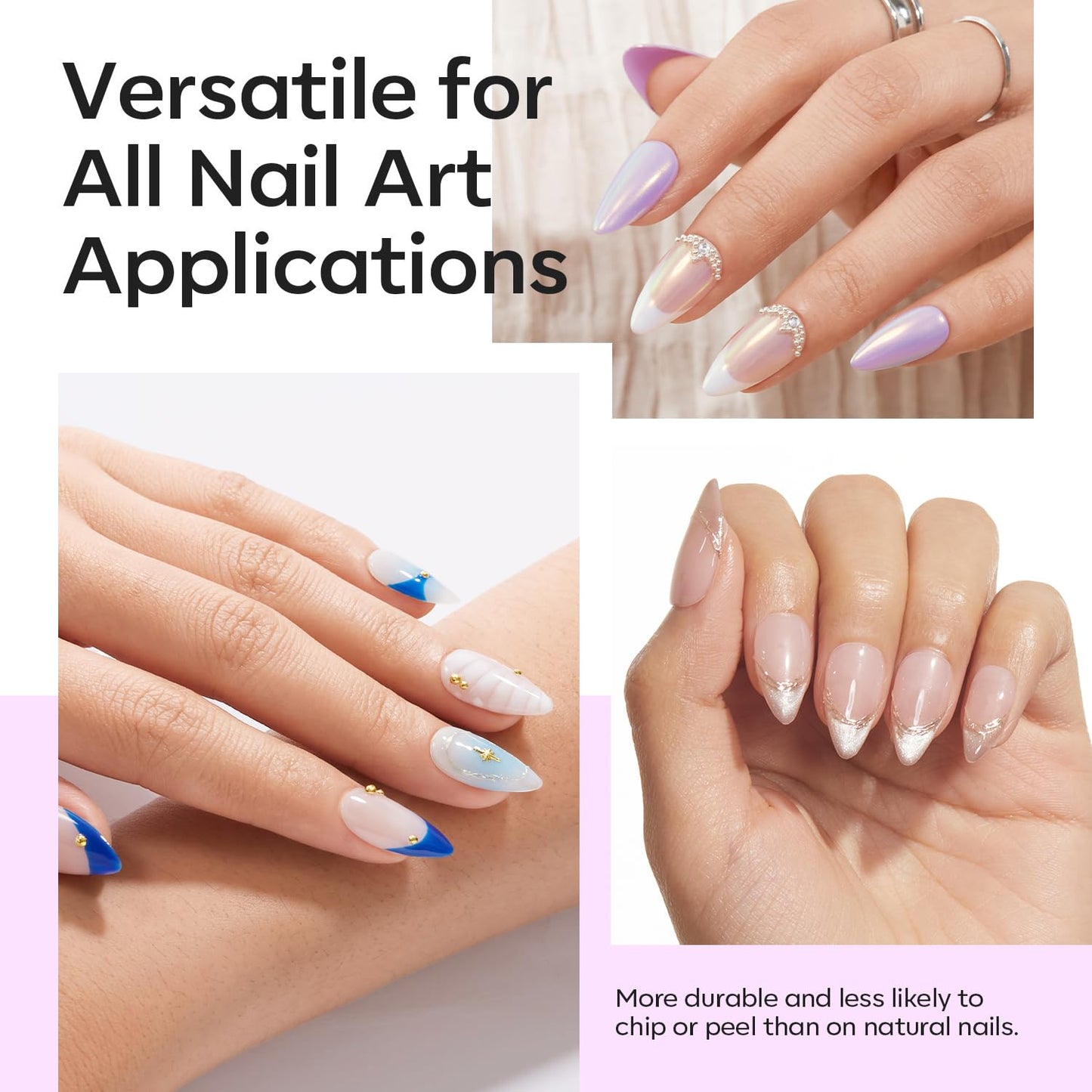 Modelones Extra Short Almond Fake Nail Tips - 510Pcs Half Cover Gel Tips Pre-shaped Clear Acrylic Gel Kit False Press on Nails for Extension DIY Salon 15Sizes-Velvo Beauty