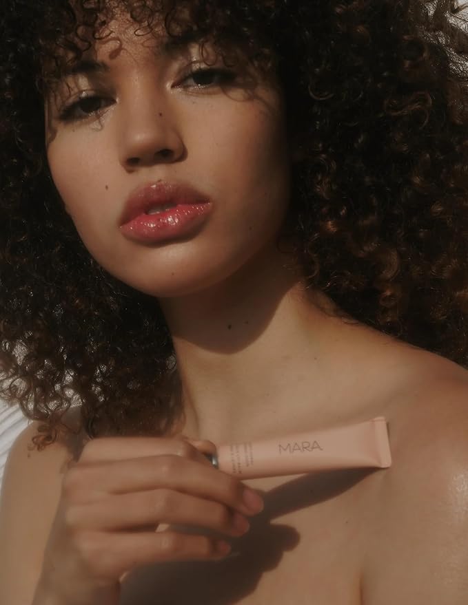 MARA - Natural Sea Silk Lip Balm With Algae + Moringa | Non-Toxic, Plant-Based Skin Care, Hypoallergenic | Moisturize, Plump + Soothe Dry, Chapped Lips (Coral, 0.5 oz | 15 ml)-Velvo Beauty