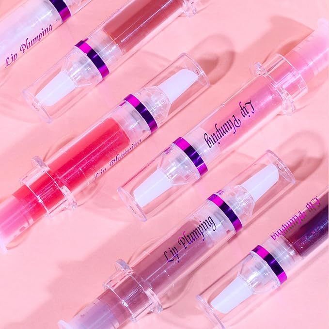 Lip Plumper Booster,Plumping Lip Gloss Spicy Lifter Shimmer Oil Hydrating High-Shine Volumizes Fuller Lip Glass Mirror Glaze Plump and Pout Lip Plumper Nourishing for Women Girls Makeup#1-Velvo Beauty