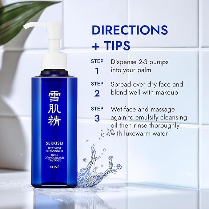SEKKISEI Treatment Cleansing Oil, Facial Cleanser & Makeup Remover, 5.4 Ounce-Velvo Beauty