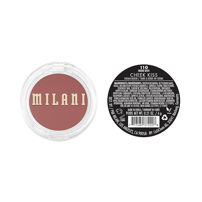 Milani Cheek Kiss Cream Blush- Cream to Gel Blush for Cheek and Lip Tint-Velvo Beauty