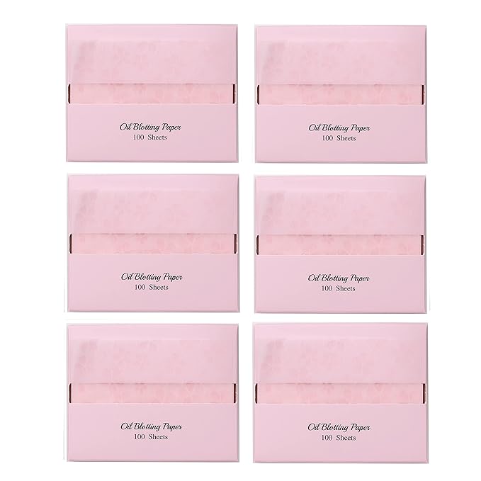 [600 Counts Refills Only] Cherry Blossom Natural Oil Blotting Sheets for Face with Mirror Case and Refills-Velvo Beauty