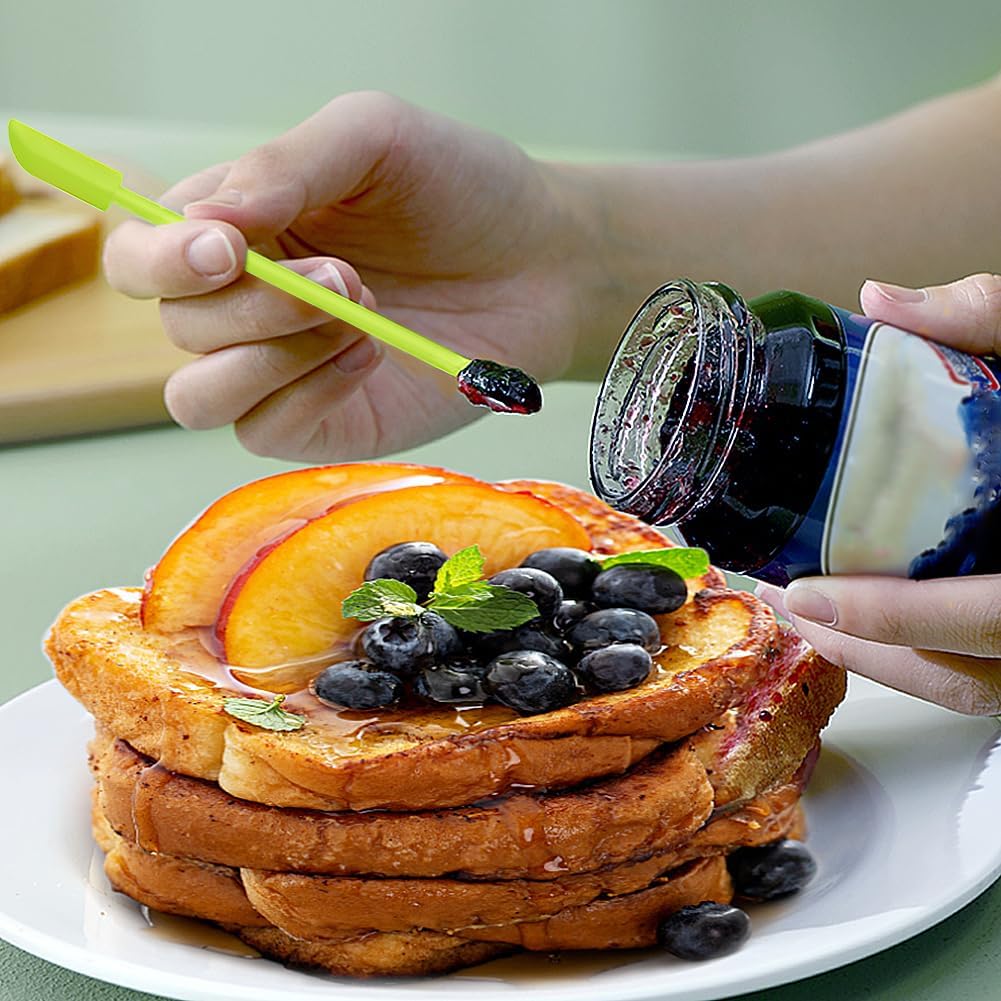 Silicone Spatula Set (6Pcs) - Mini Scraper Tool for Beauty & Food - Reach Every Last Drop, Multi-Size Spatulas for Makeup Jars, Lotion Bottles & Kitchen Containers-Velvo Beauty