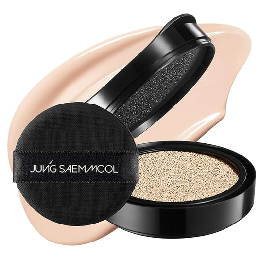 JUNG SAEM MOOL Essential Skin Nuder Cushion 17 Fair Light 0.49 Fl Oz (Refill Only, SPF 50 Broad Spectrum) | Natural Radiant Finish, Lightweight Hydration, Korean Cushion Foundation-Velvo Beauty