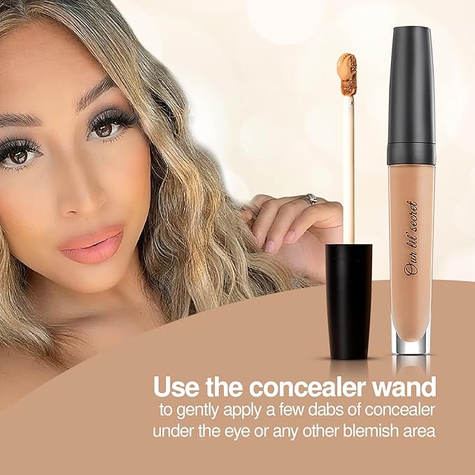 Frankie Rose Cosmetics Our Lil’ Secret Concealer – Sweat-Proof & Matte Under Eye Concealer, Long Lasting Concealer Full Coverage For Fine Lines, Dark Circles & Hide Imperfections - Neutral-Velvo Beauty