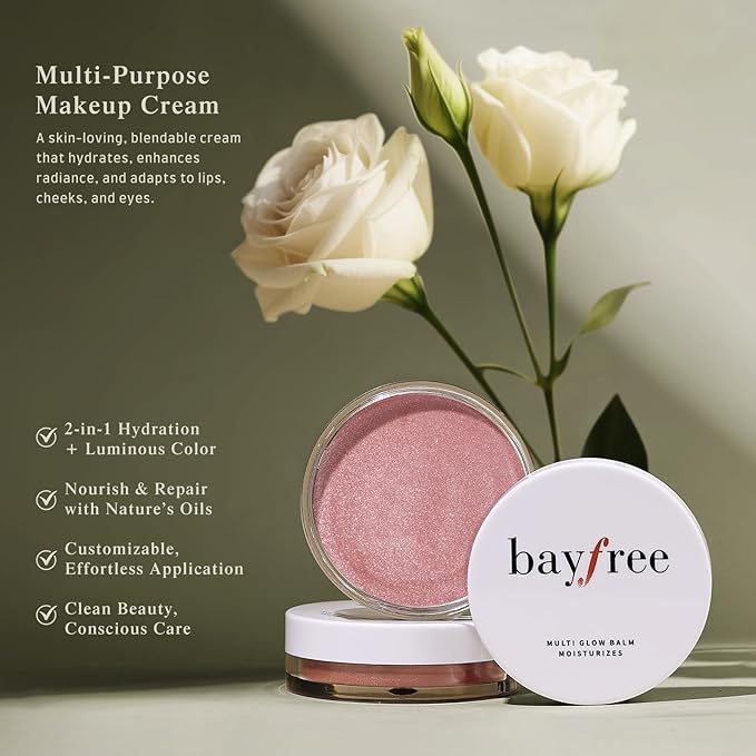 Multi Glow Balm, Cream Blush for Cheeks, Blush Balm Face Makeup, Radiant Finish, Hydrating, Creamy, Lightweight & Blendable Color, Face Makeup, 0.63 Oz-Velvo Beauty