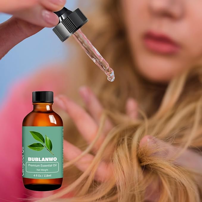 Organic Camphor Essential Oil for Damaged Hair Water Toner Spray for Face Skin Care Soaps Skin Hydration Bath Facial Mist Toner 118 ml-Velvo Beauty