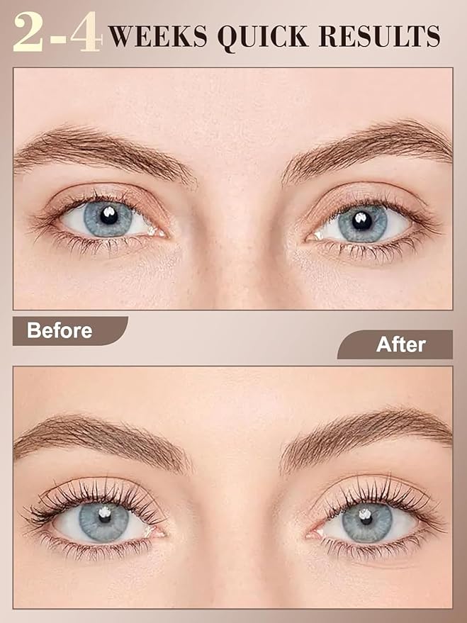 Lash Serum for Eyelash Growth - Natural Lash Enhancing Treatment for Thicker Longer Fuller Looking Eyelashes & Advanced Formula Vegan & Cruelty-Free for Sensitive Eyes, Nightly Use Girls (5ML)-Velvo Beauty