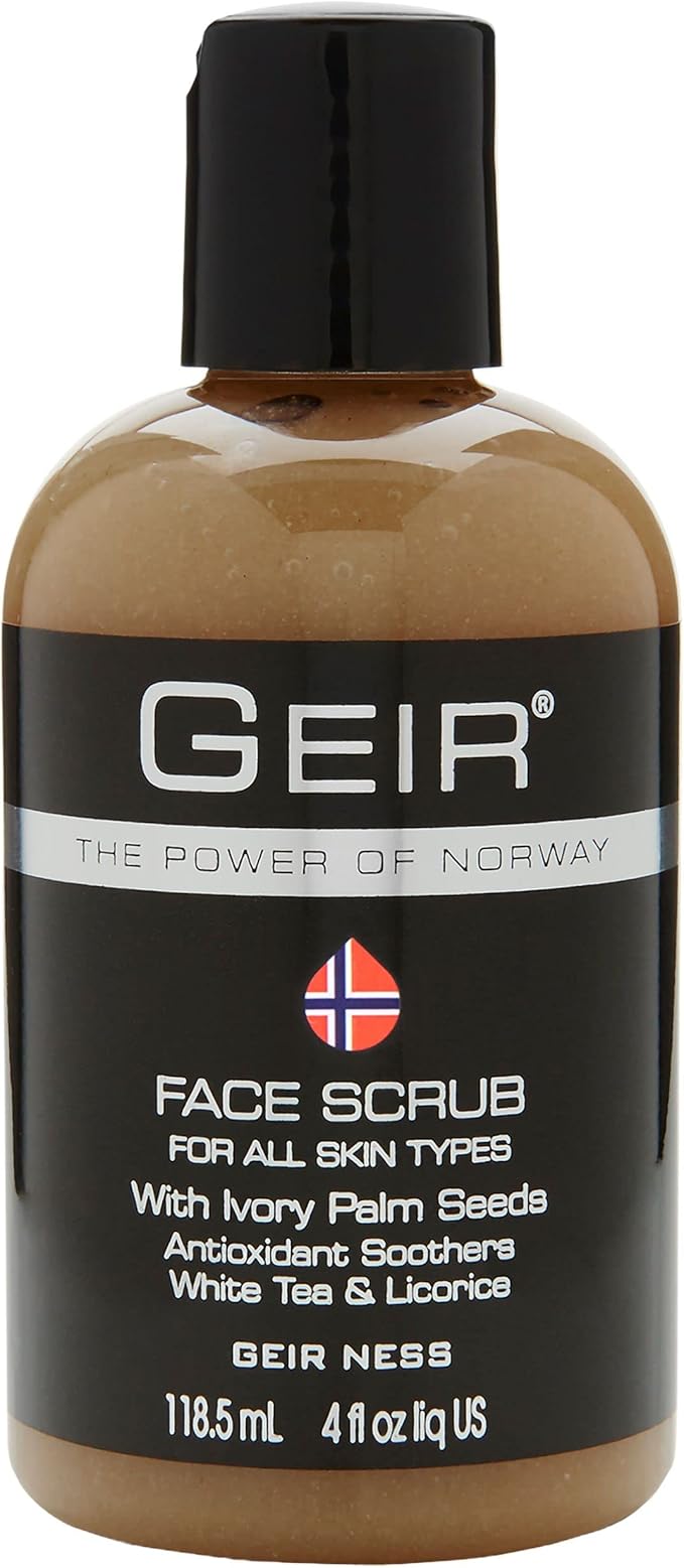 Geir Ness Face Scrub - Exfoliates Skin - Nourishing Facial Scrub for Clogged Pores-Velvo Beauty