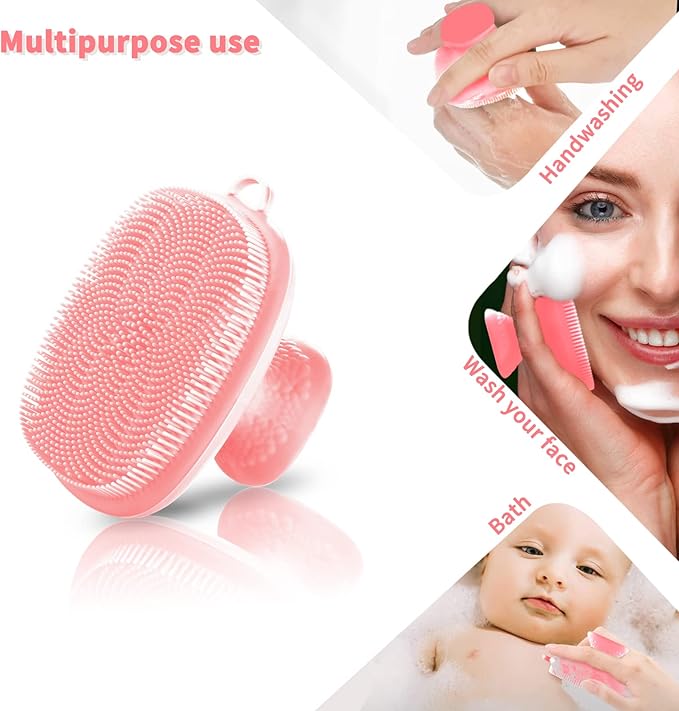VWMYQ Silicone face Scrubber for Women Facial Cleansing Brush Silicone Face Wash Brush Manual Waterproof Cleansing Skin Care Face Brushes for Cleansing and Exfoliating-Velvo Beauty