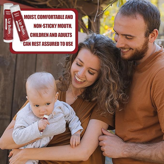 10 Pack Natural Lip Balm Bulk with Vitamin E and Coconut Oil Valentine's Day best choice - Moisturizing, Soothing, and Repairing Dry and Chapped Lips - 10 Flavors - Non-GMO-Velvo Beauty