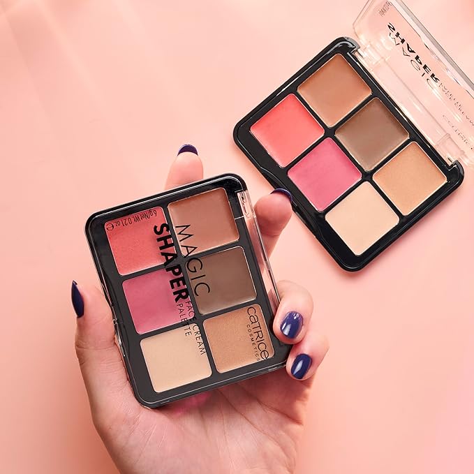 Catrice | Magic Shaper Face Cream Palette | Blush, Bronzer, & Highlighter | Longwearing, Blendable, & Buildable | Vegan & Cruelty Free-Velvo Beauty