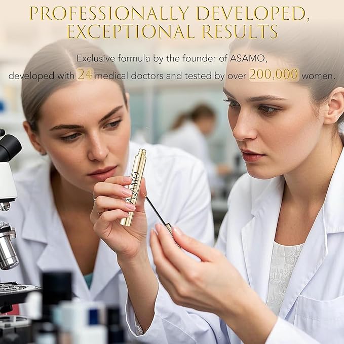 Eyelash Growth Serum – 15 Plant Extracts for Longer, Denser & Robust Lashes,Boosts Natural Lash Development,eyelash serum,Enhance Natural Beauty, Hypoallergenic Oil Free,lash growth serum（PURE GOLD）-Velvo Beauty