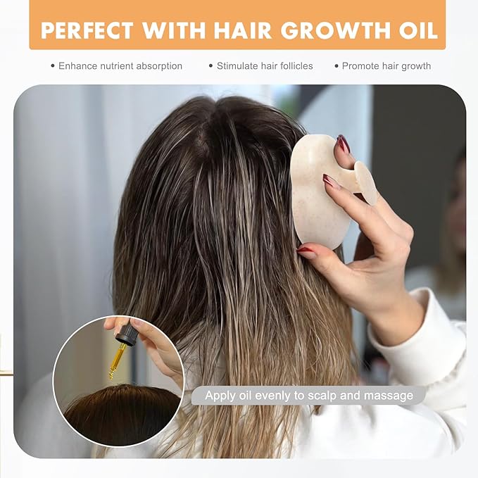 FREATECH 2-Pack Wheat Straw Hair Scalp Massager Shampoo Brush with Silicone Bristles for Hair Growth and Dandruff, Scalp Scrubber Head Exfoliator for Wet & Dry Use, Women Men Kids-Velvo Beauty