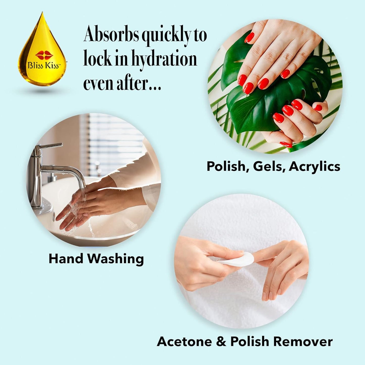 Bliss Kiss Refillable Cuticle Nail Oil Pen with Brush and Simply Pure Cuticle Oil for Nails 15 ml Bottle Bundle - Fragrance Free-Velvo Beauty