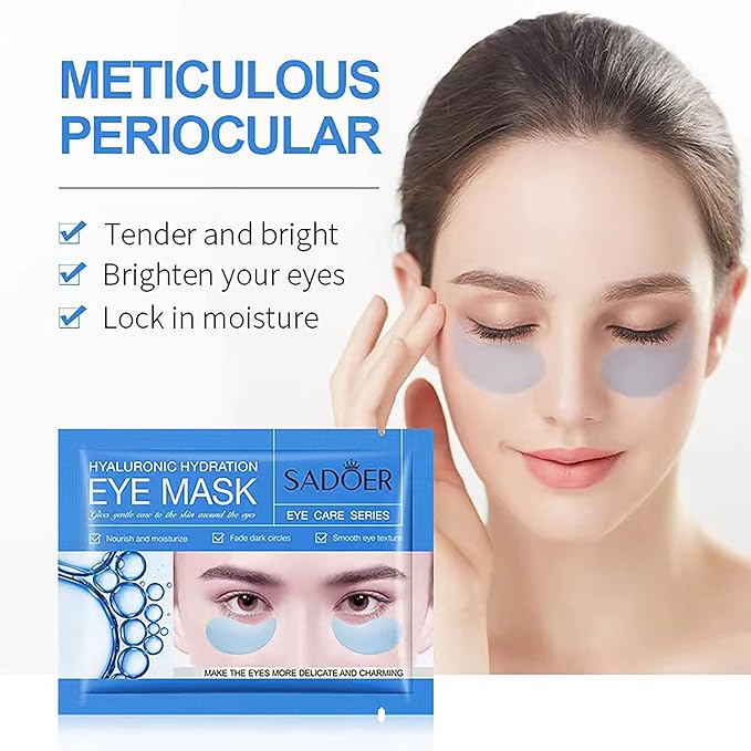 23 Pairs Collagen Under Eye Patches，Gold Under Eye Mask For Removing Dark Circles, Puffiness & Wrinkles，Eye Mask Skincare For Puffy Eyes With Hyaluronic Acid，Eye Bags Treatment For Women-Velvo Beauty