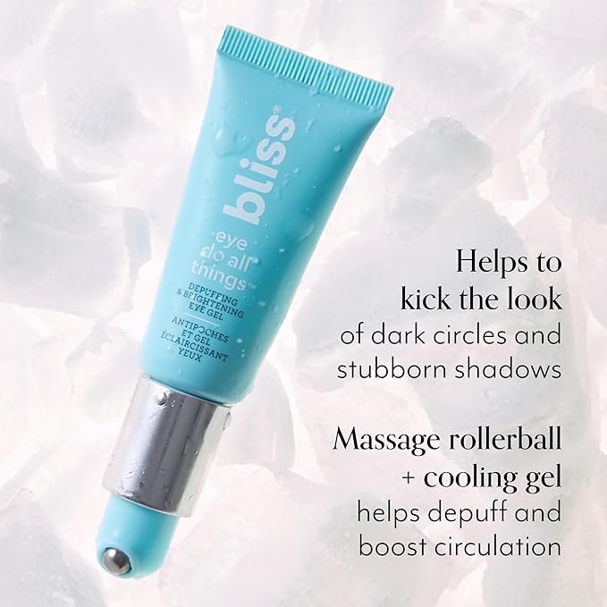bliss Eye Do All Things Hydrating Eye Gel Depuff & Brighten Straight-from-the-Spa Paraben Free, Cruelty Free 0.7 fl oz-Velvo Beauty