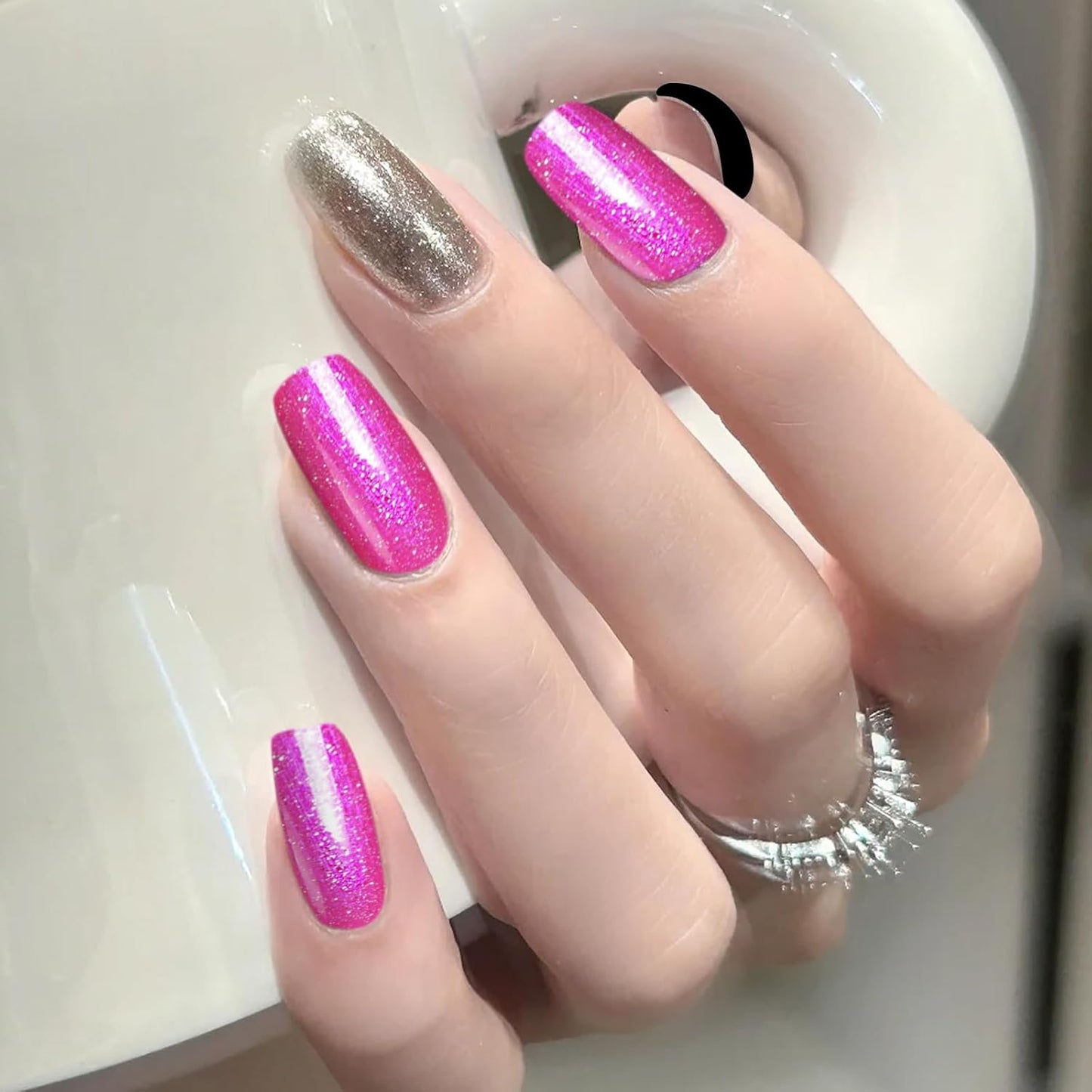 Major Dijit Quick Dry Nail Polish Pearl Magenta Pink Summer Nail Lacquer for Nail Art Regular Nail Polish 0.41 fl oz.-Velvo Beauty