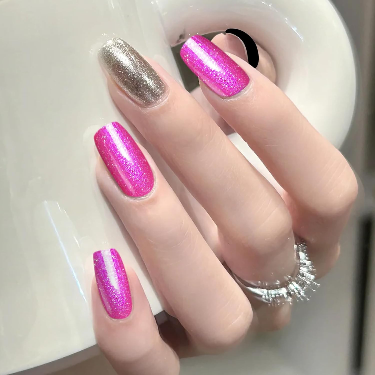 Major Dijit Quick Dry Nail Polish Pearl Magenta Pink Summer Nail Lacquer for Nail Art Regular Nail Polish 0.41 fl oz.-Velvo Beauty